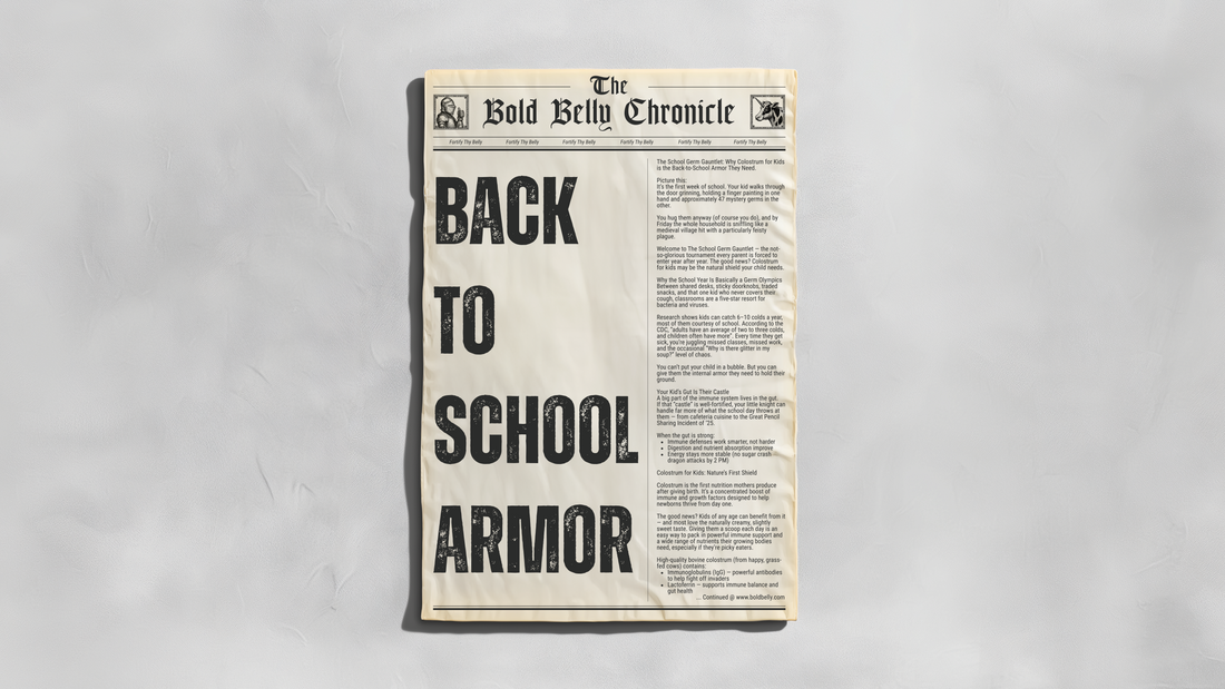 The School Germ Gauntlet: Why Colostrum for Kids is the Back-to-School Armor They Need