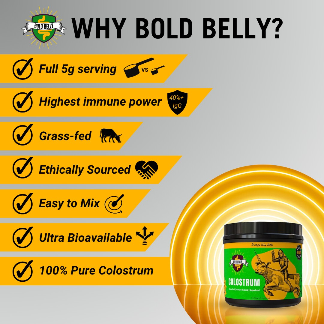 Grass-Fed Colostrum Superfood Powder – Gut, Immunity & Glow