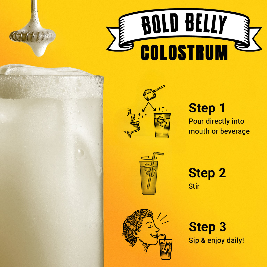 Grass-Fed Colostrum Superfood Powder – Gut, Immunity & Glow